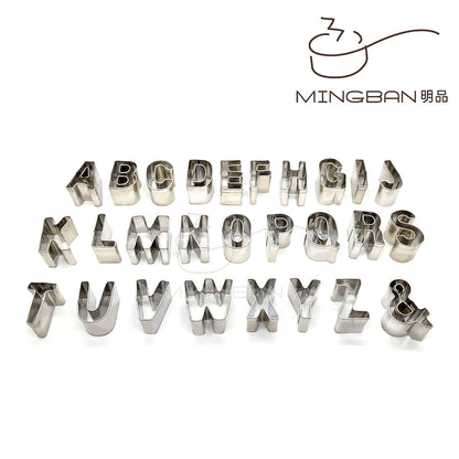 English letter stainless steel cookie mold