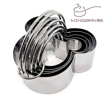 Bear Tau Stainless Steel Cookie Moulds (Set of 5)