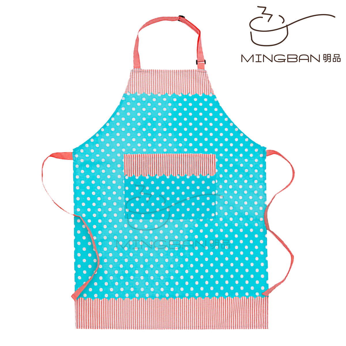 Apron with Pockets - Blue Cupcake