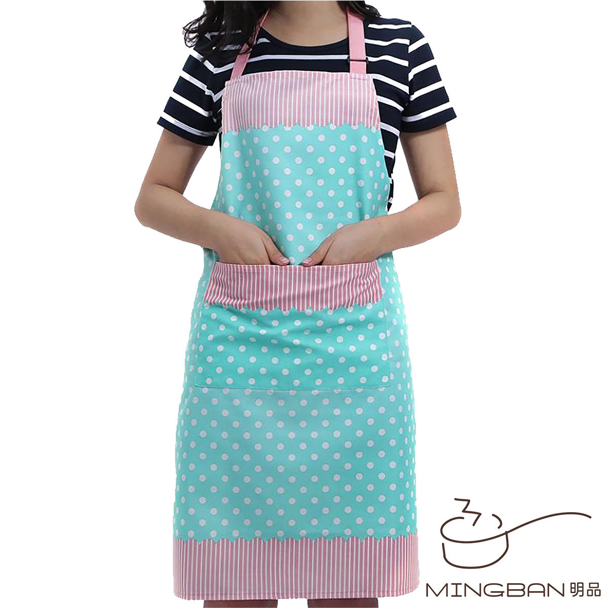 Apron with Pockets - Blue Cupcake