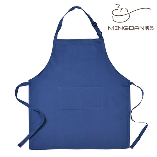 Waterproof, Oil-Proof and Dirt-Resistant Cotton Apron with pocket - Blue