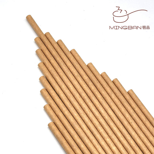 Eco-friendly Disposable Paper Straw - Brown