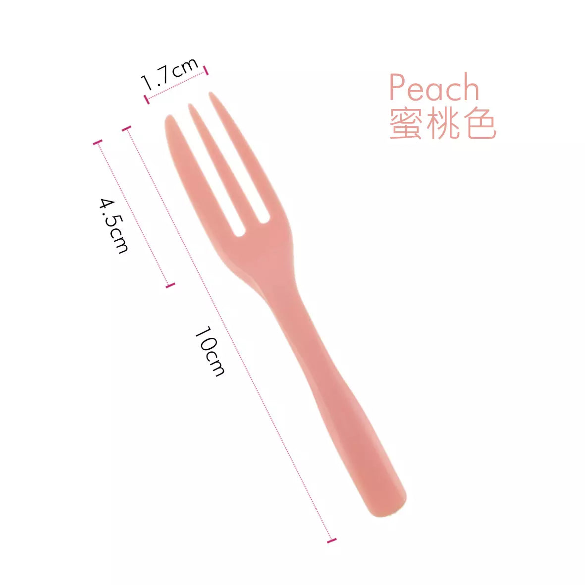 (Crazy discount) 10cm PS Party Disposable Plastic French Cake Fork