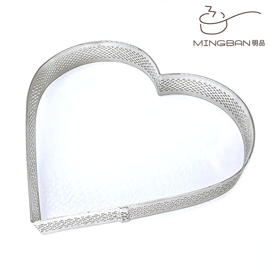 Heart Shaped Perforated Tart Ring