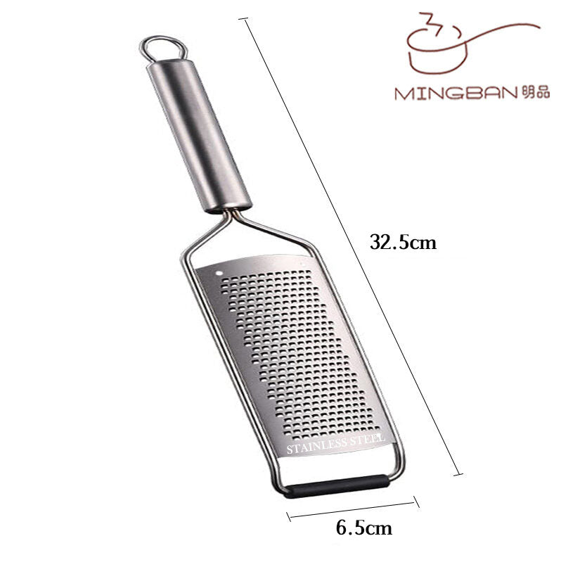 Stainless Steel Wide Blade Cheese Grater & Lemon Zester