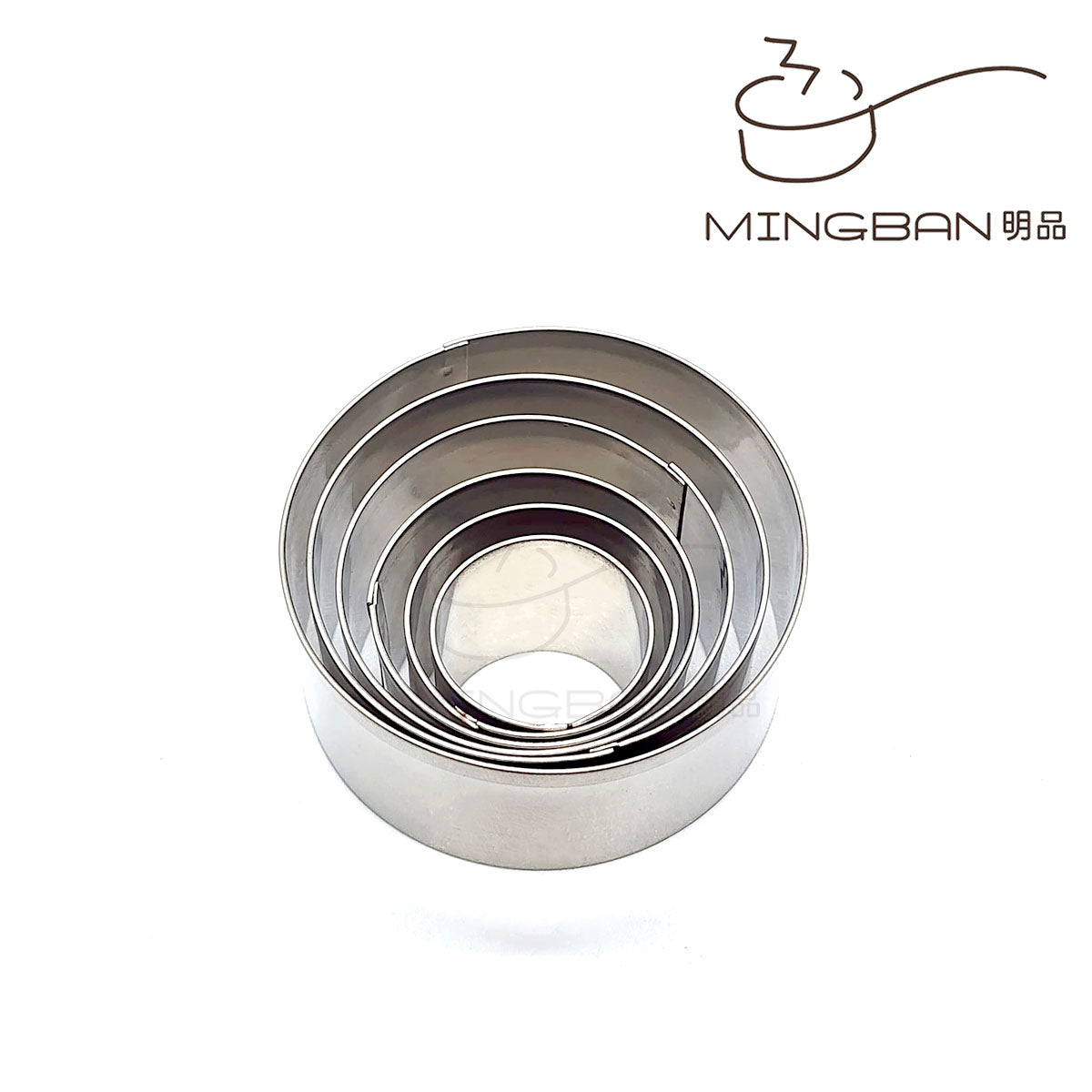 Mini Round Stainless Steel Cookie Cutter (6pcs)