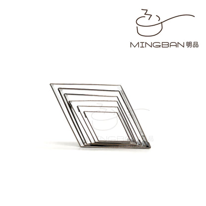 Mini Diamond Shape Stainless Steel Cutter (6-Pack)