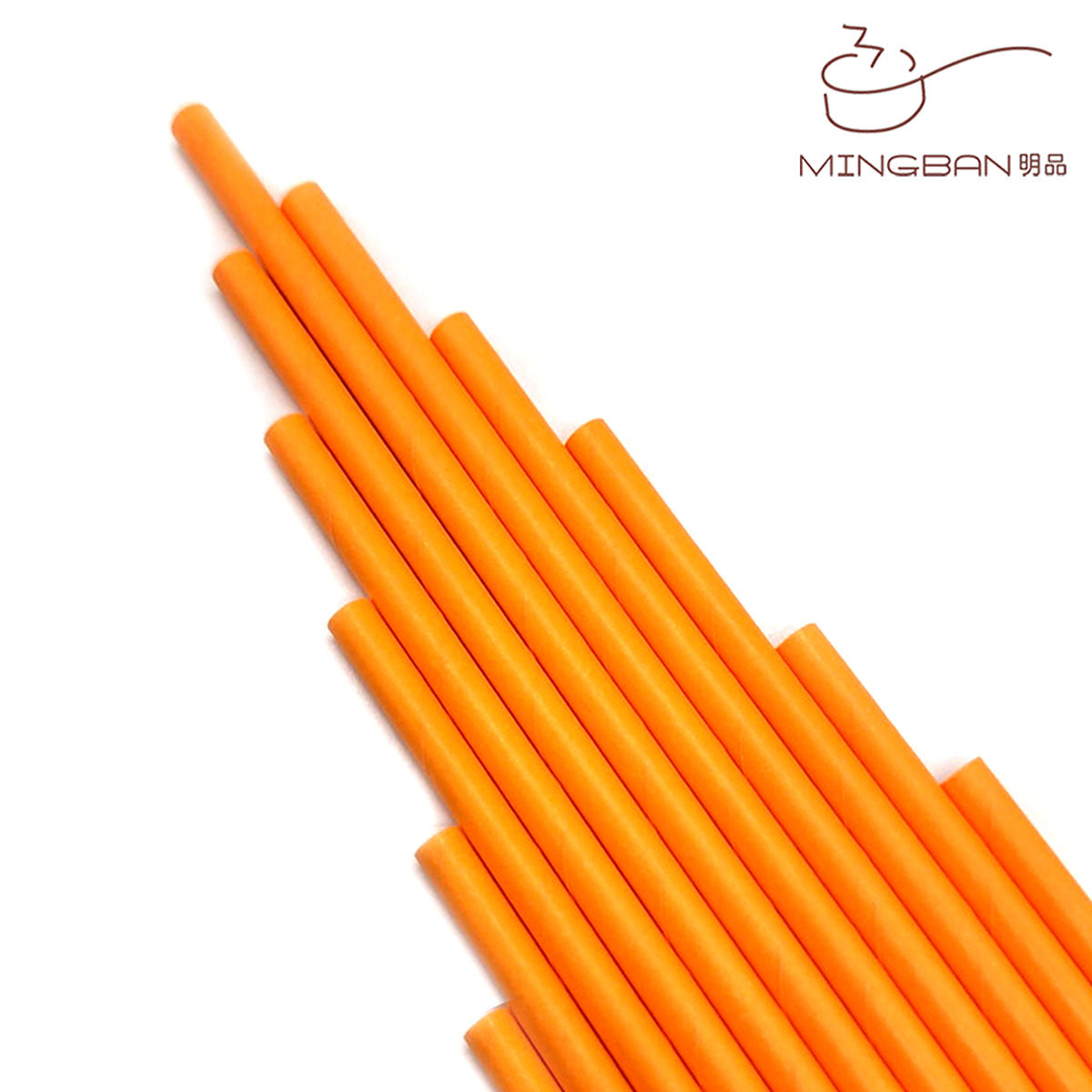 Eco-friendly Disposable Paper Straw - Orange