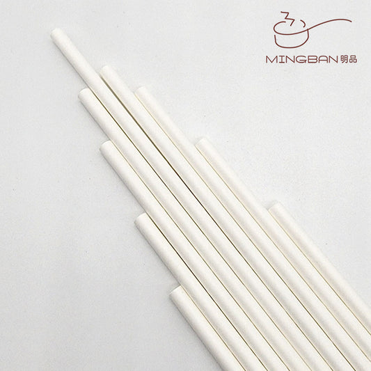 Eco-friendly Disposable Paper Straw - White